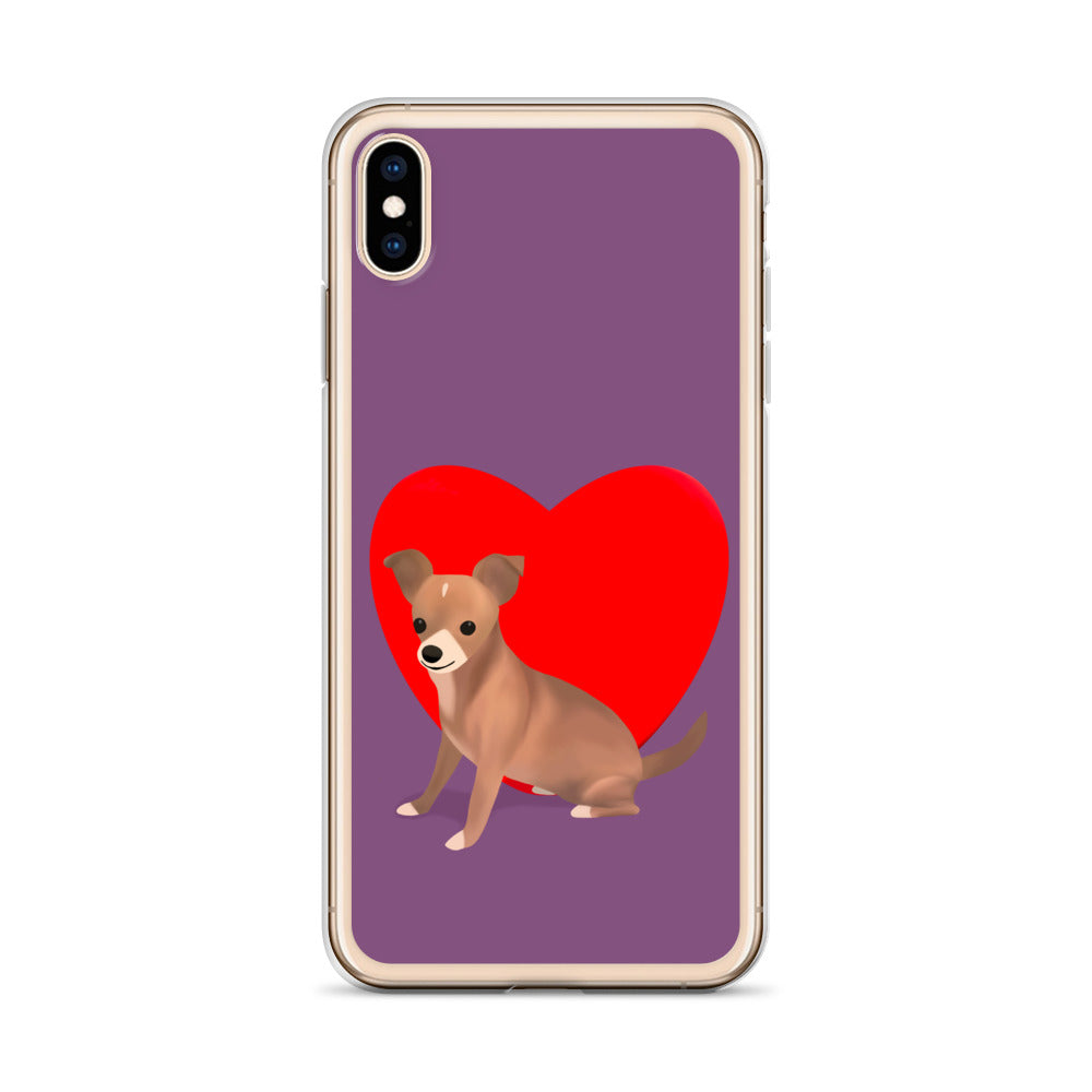 Heart Purple Bean iPhone Case