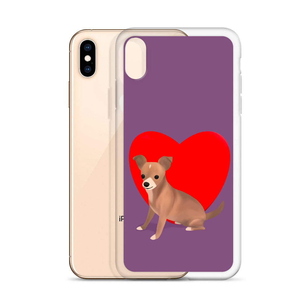 Heart Purple Bean iPhone Case