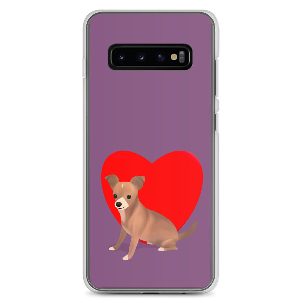 Heart Purple Bean Samsung Case