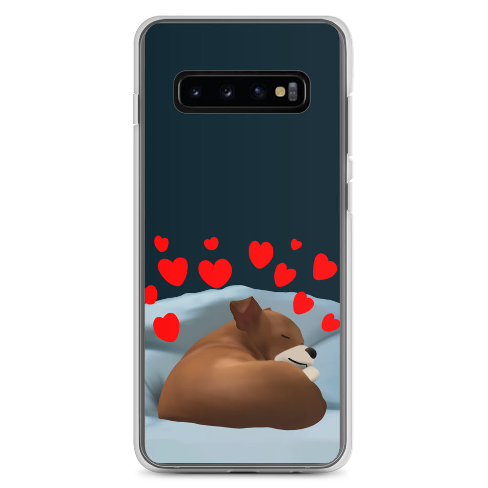 Sleeping Hearts Bean Samsung Case