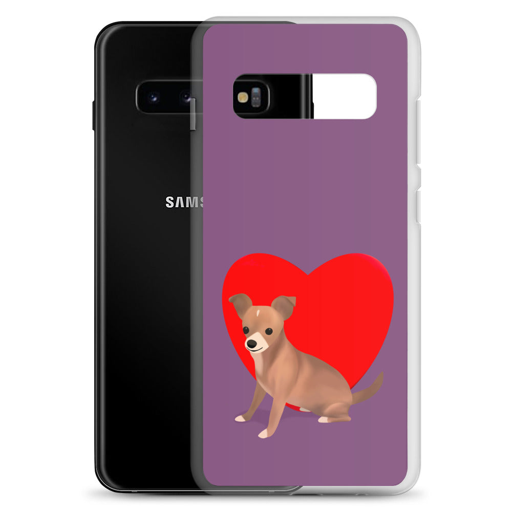 Heart Purple Bean Samsung Case