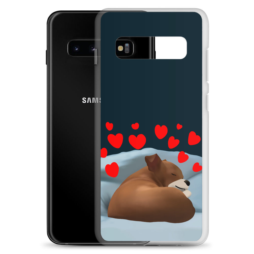 Sleeping Hearts Bean Samsung Case