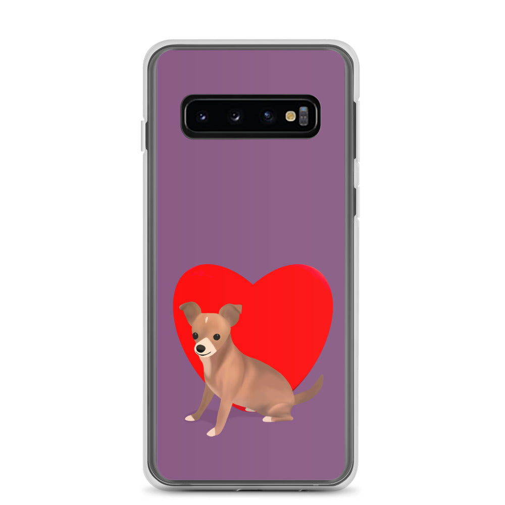 Heart Purple Bean Samsung Case