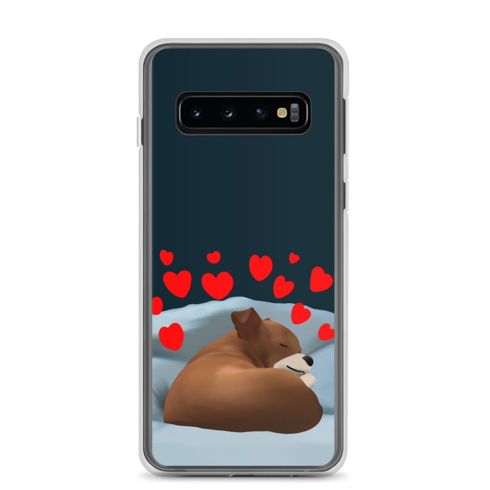 Sleeping Hearts Bean Samsung Case