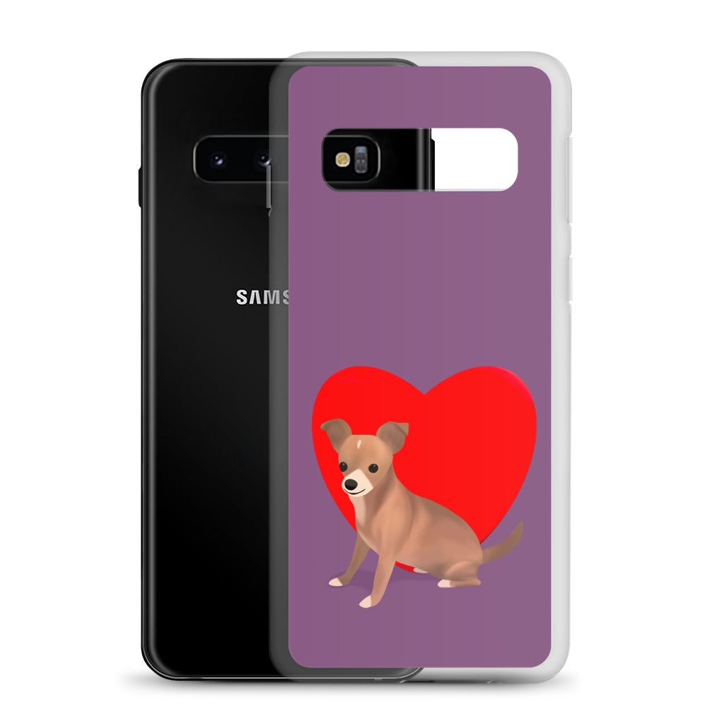 Heart Purple Bean Samsung Case