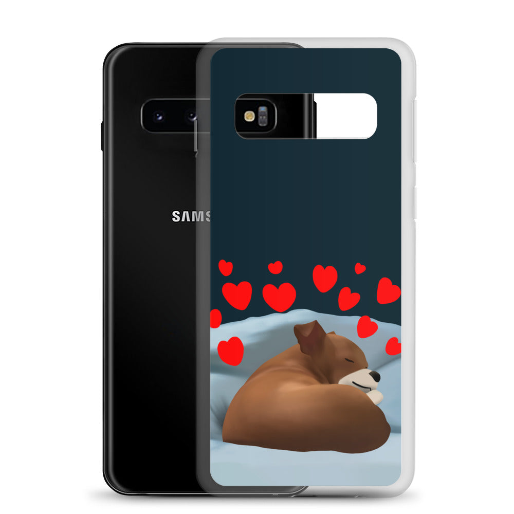 Sleeping Hearts Bean Samsung Case