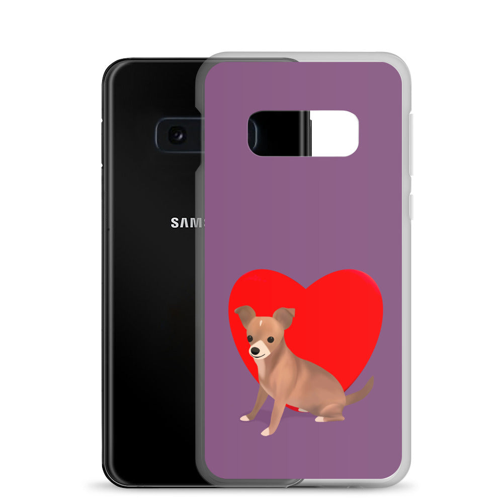 Heart Purple Bean Samsung Case