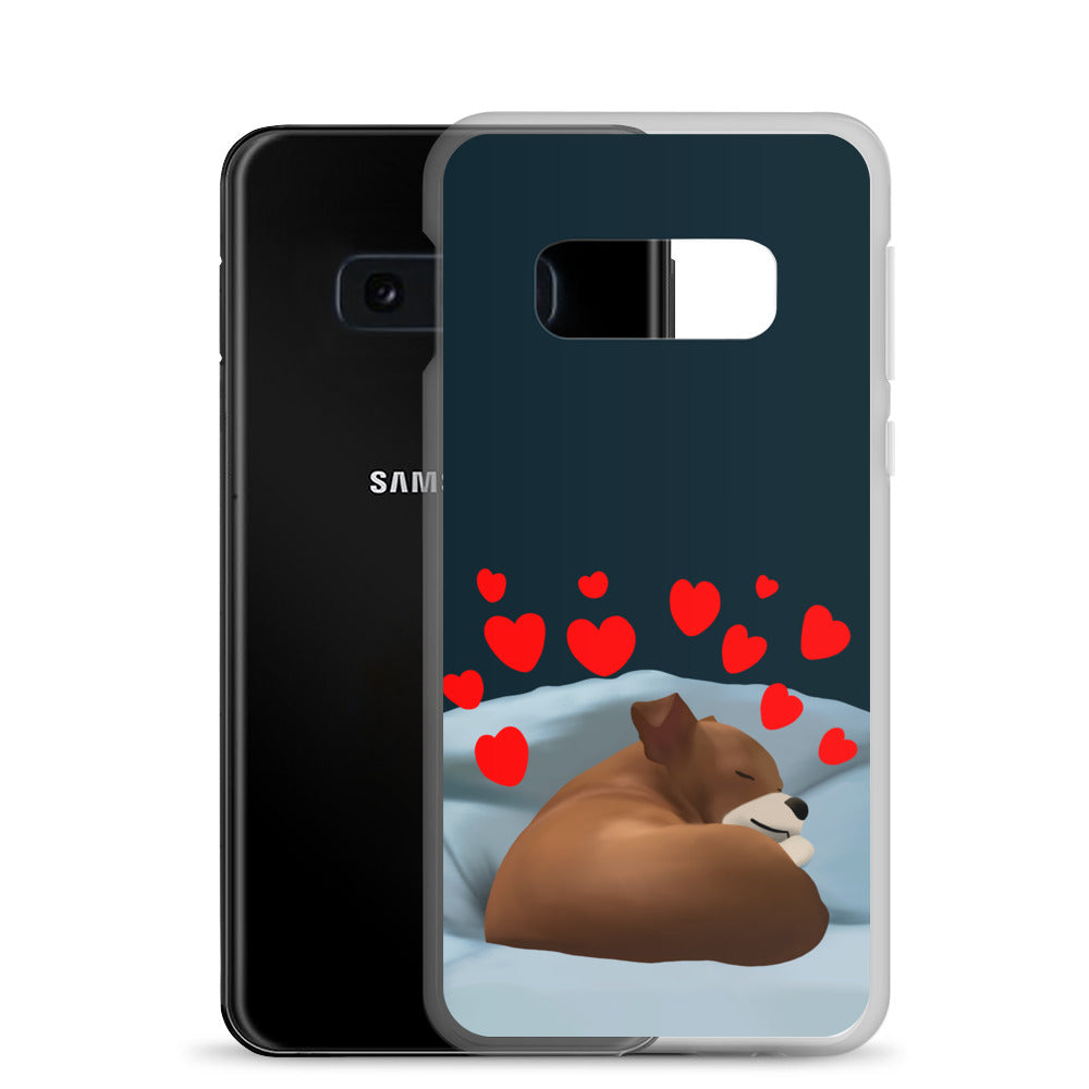 Sleeping Hearts Bean Samsung Case