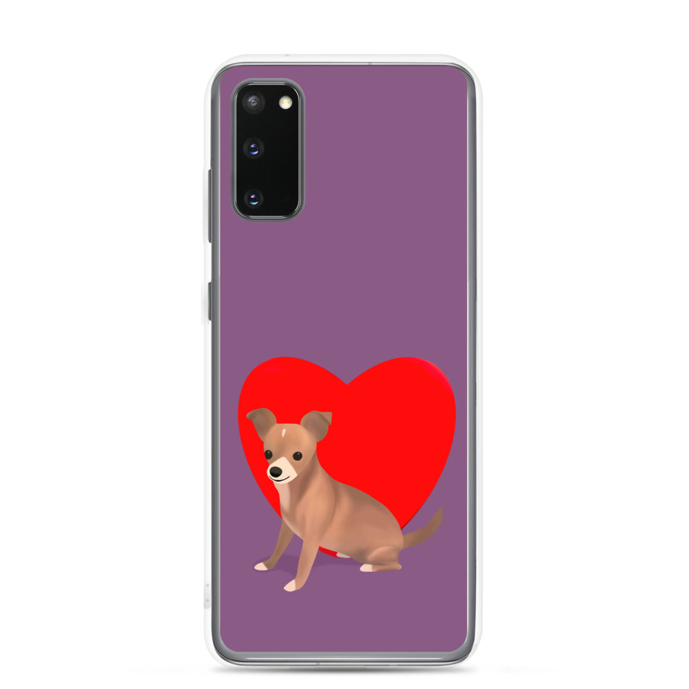 Heart Purple Bean Samsung Case