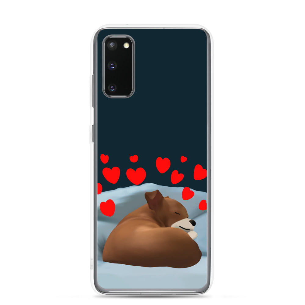 Sleeping Hearts Bean Samsung Case