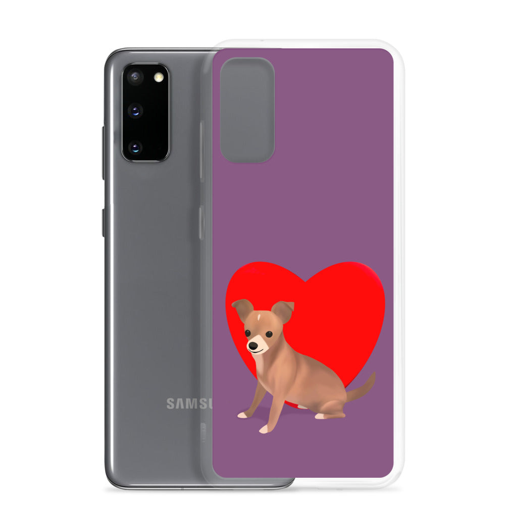 Heart Purple Bean Samsung Case