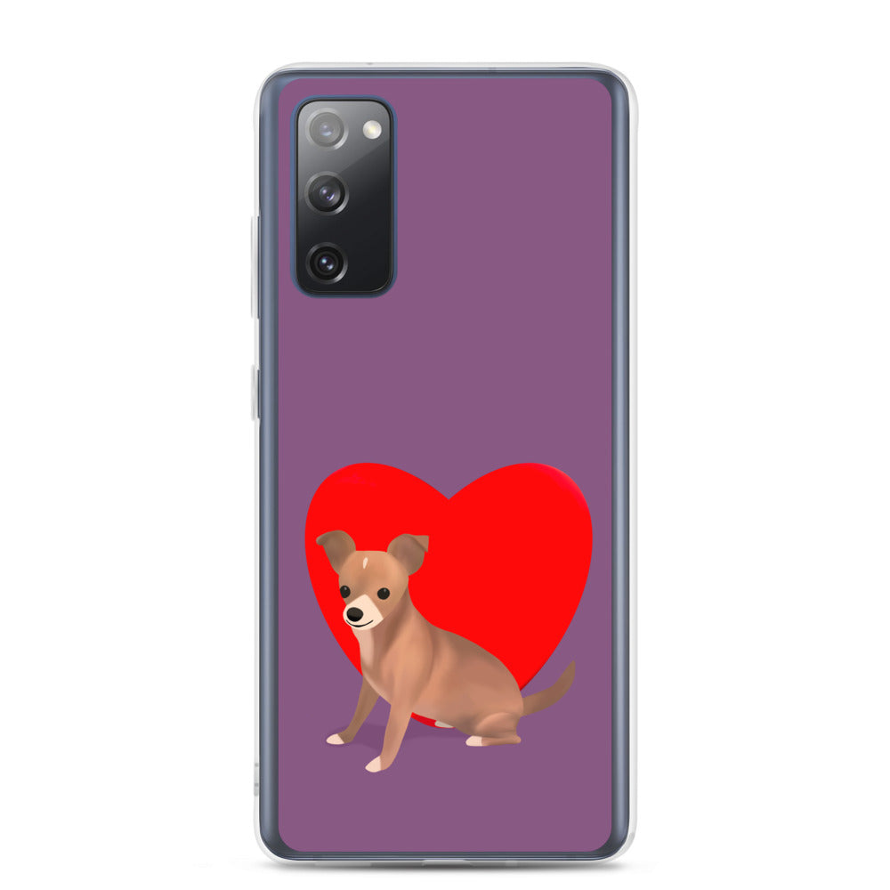 Heart Purple Bean Samsung Case