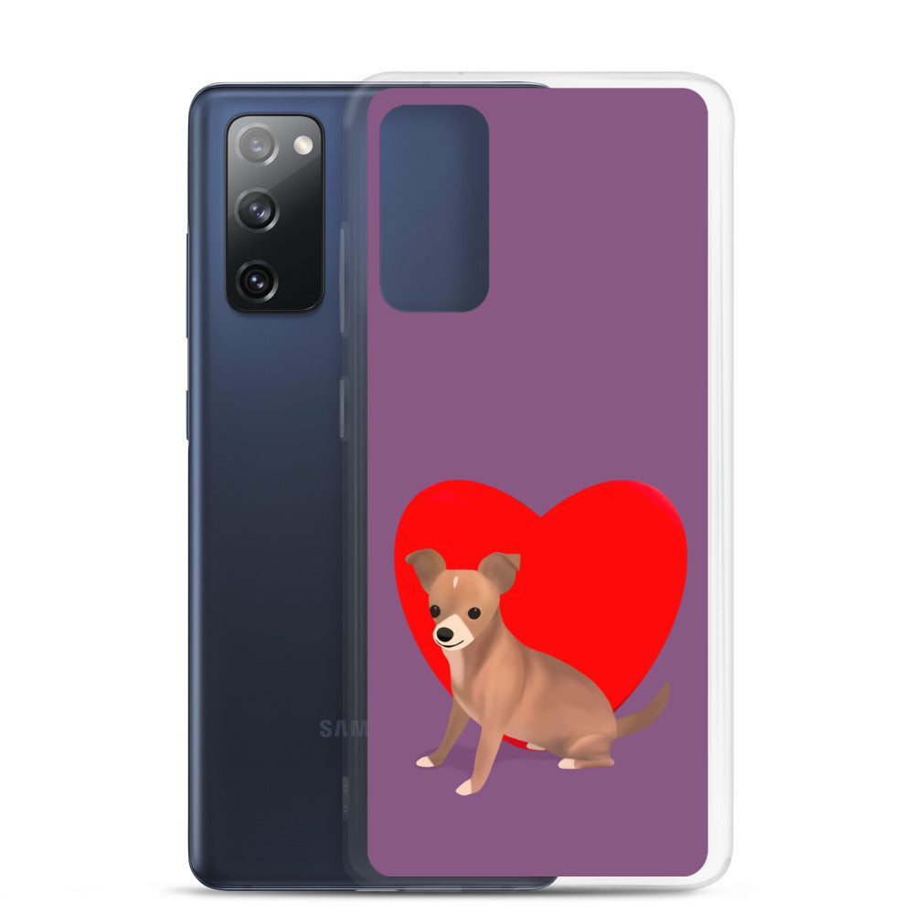 Heart Purple Bean Samsung Case