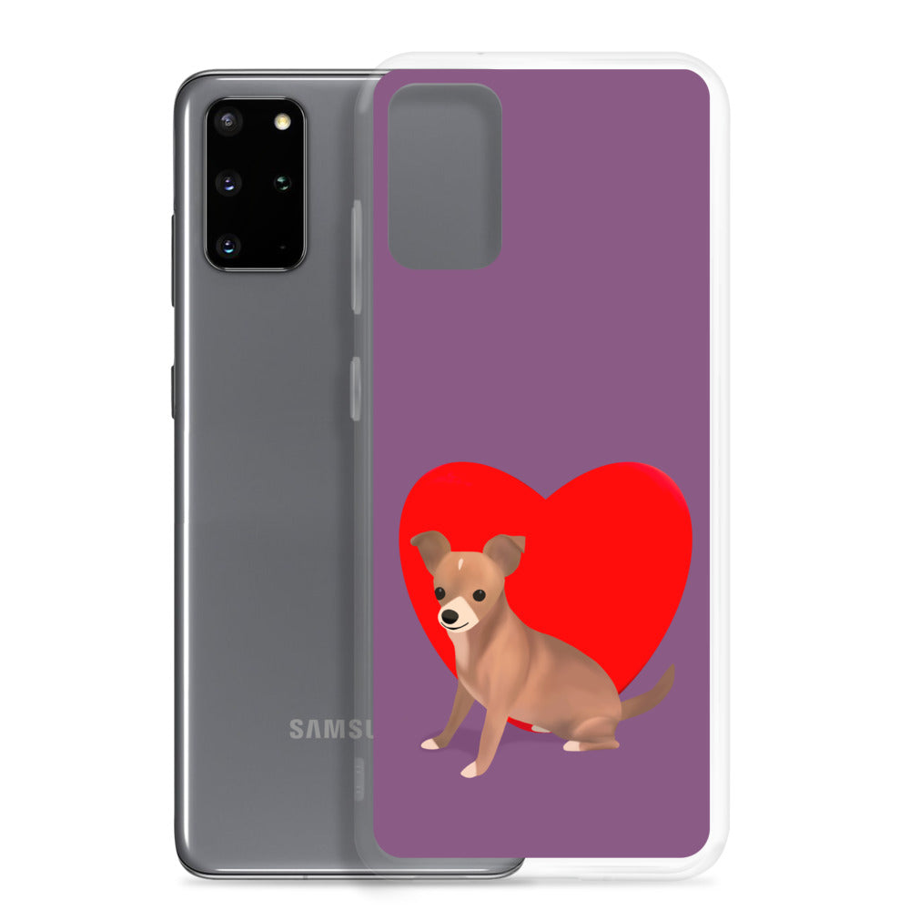 Heart Purple Bean Samsung Case