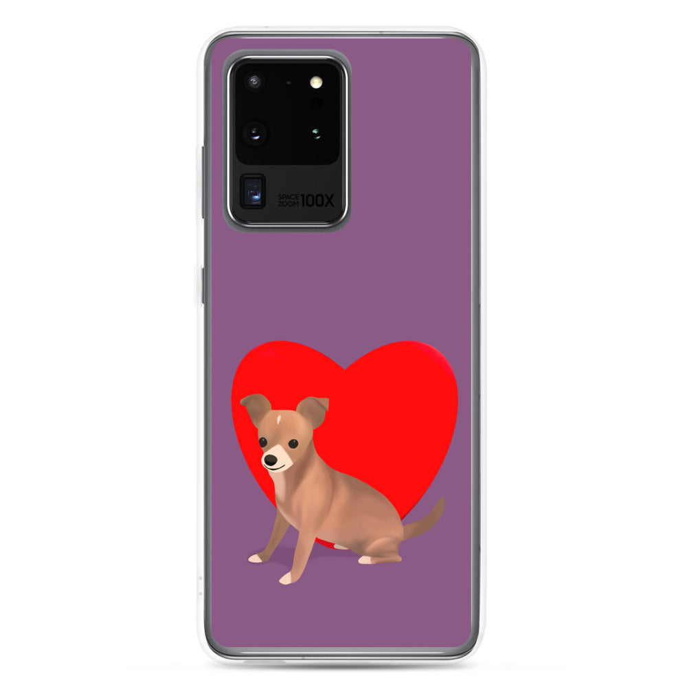 Heart Purple Bean Samsung Case