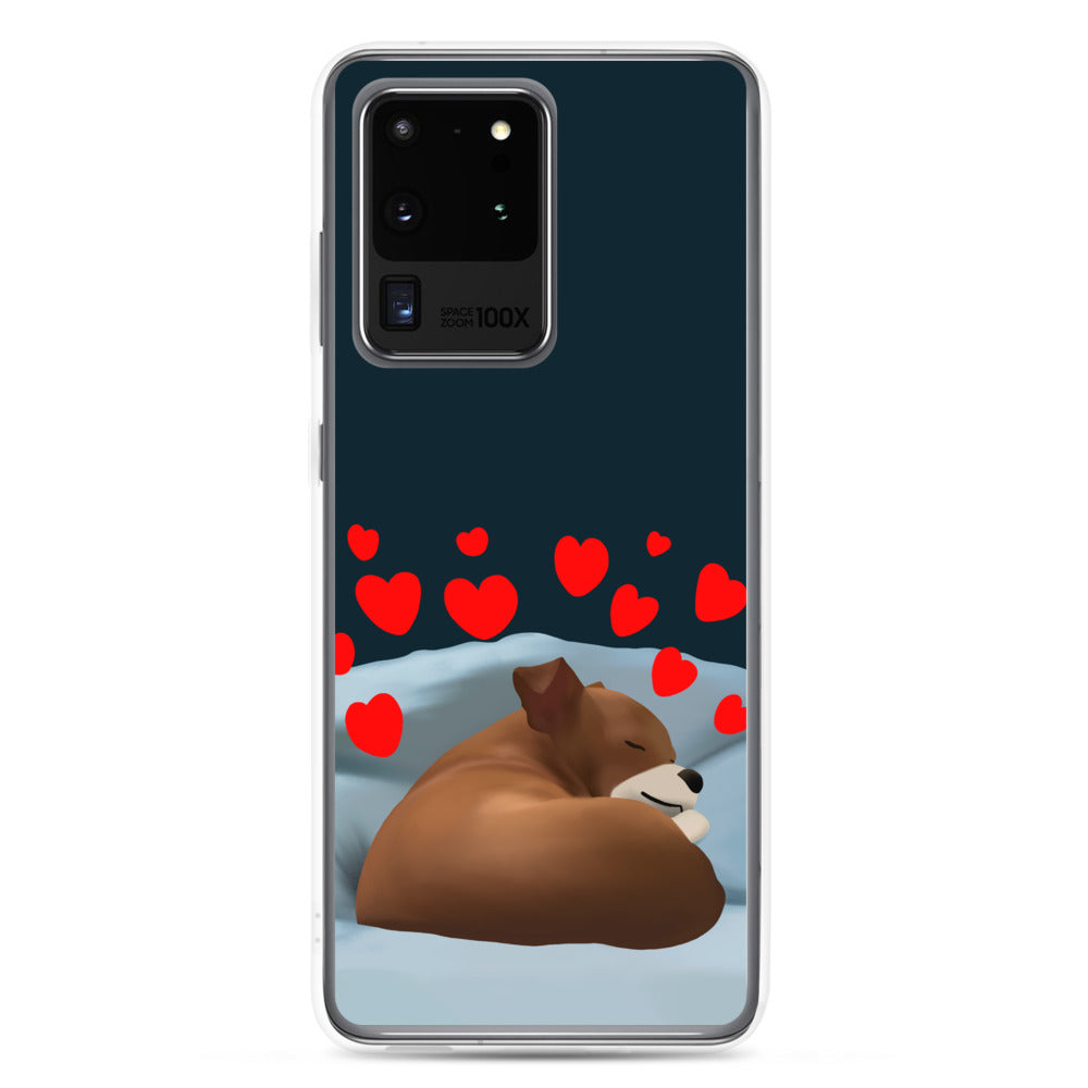 Sleeping Hearts Bean Samsung Case