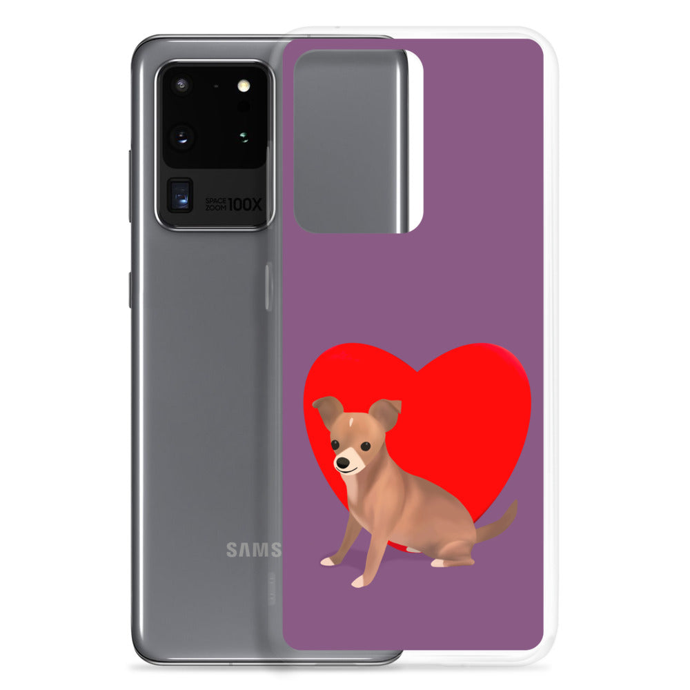 Heart Purple Bean Samsung Case