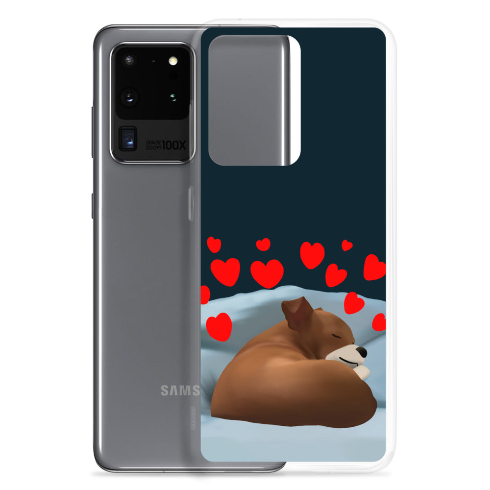 Sleeping Hearts Bean Samsung Case