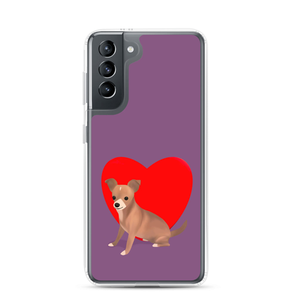 Heart Purple Bean Samsung Case