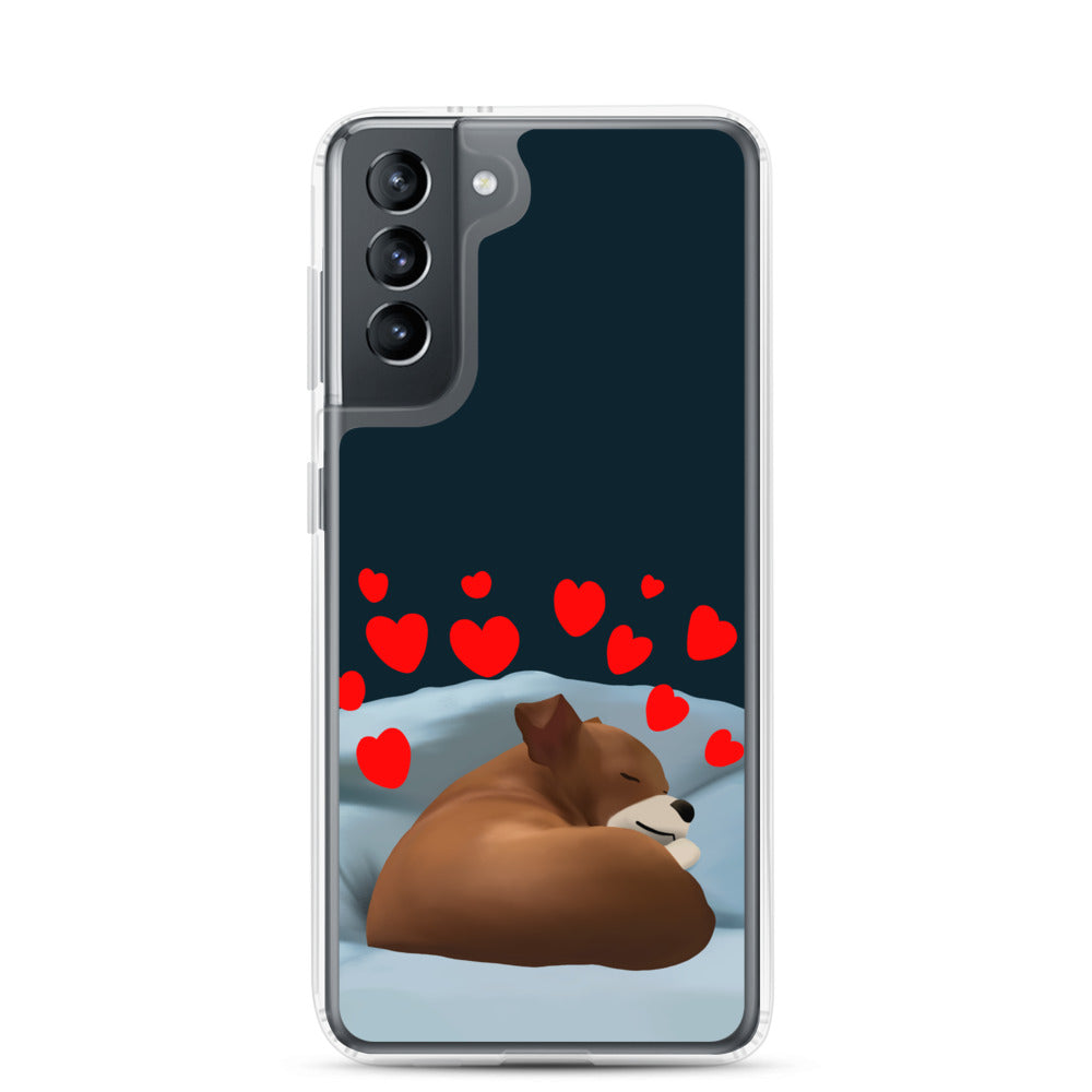 Sleeping Hearts Bean Samsung Case