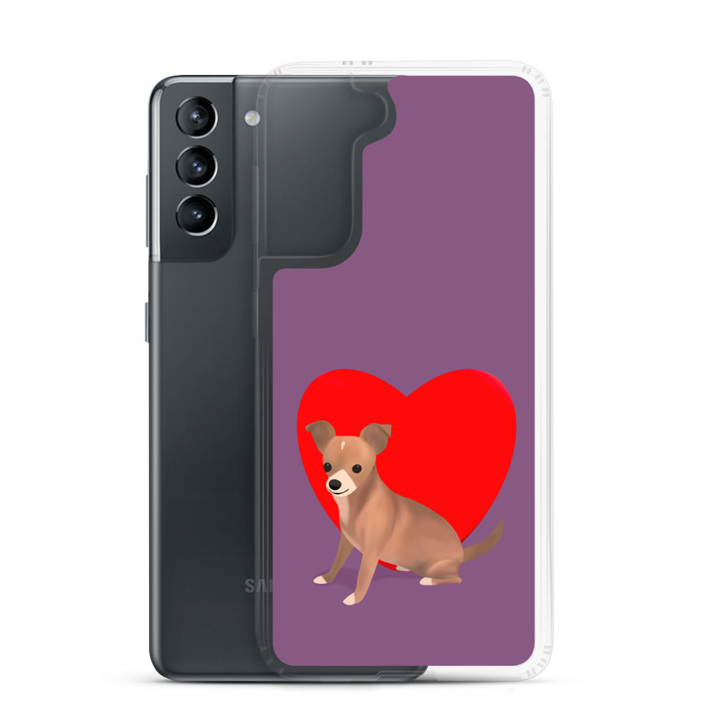 Heart Purple Bean Samsung Case