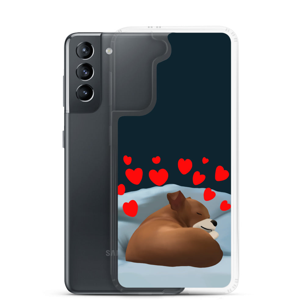 Sleeping Hearts Bean Samsung Case