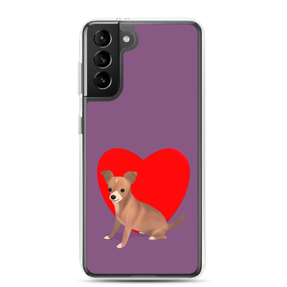 Heart Purple Bean Samsung Case