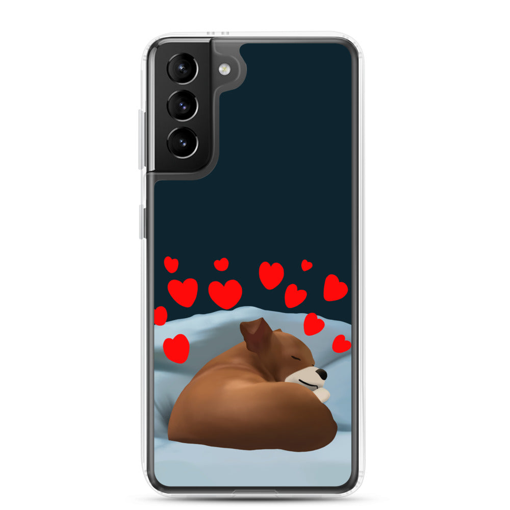 Sleeping Hearts Bean Samsung Case