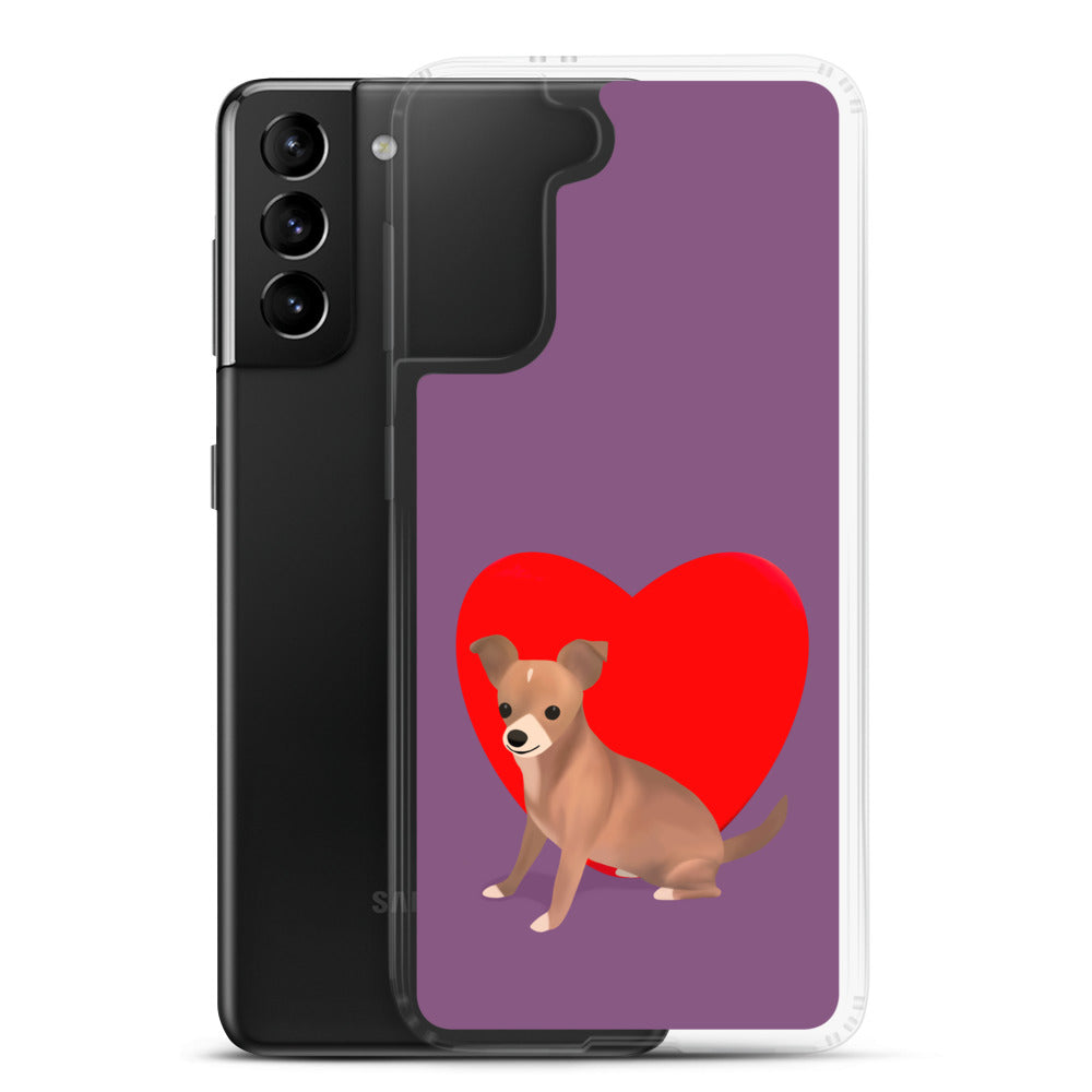 Heart Purple Bean Samsung Case