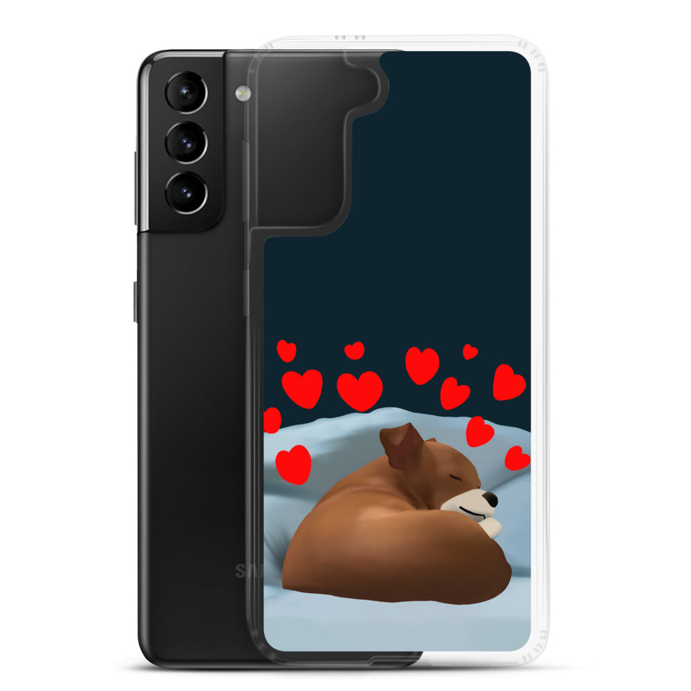 Sleeping Hearts Bean Samsung Case