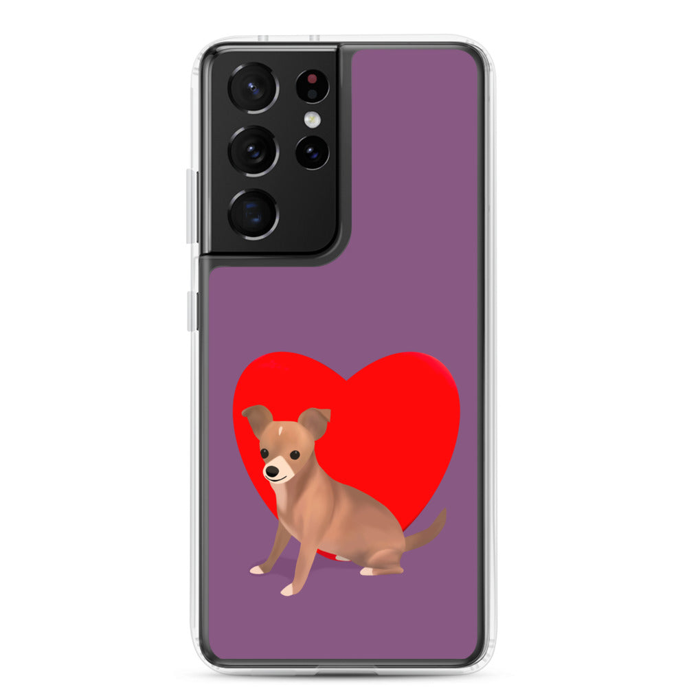 Heart Purple Bean Samsung Case