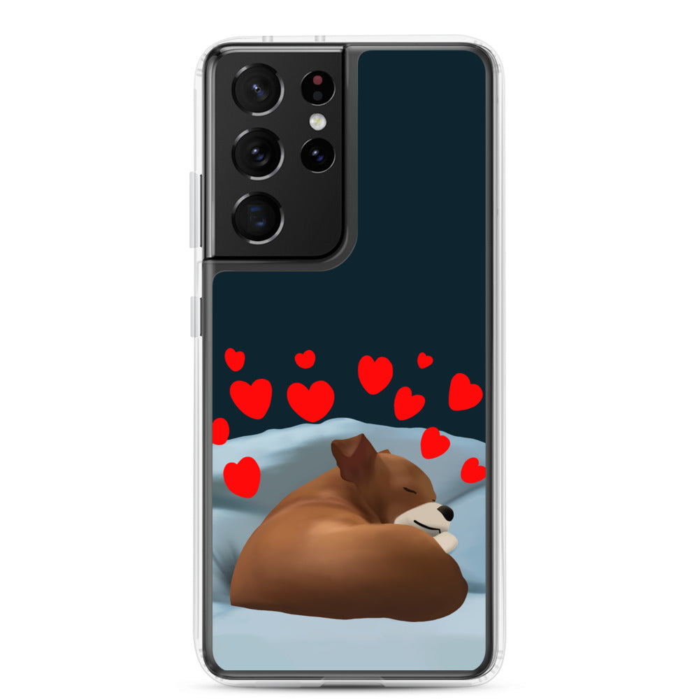 Sleeping Hearts Bean Samsung Case