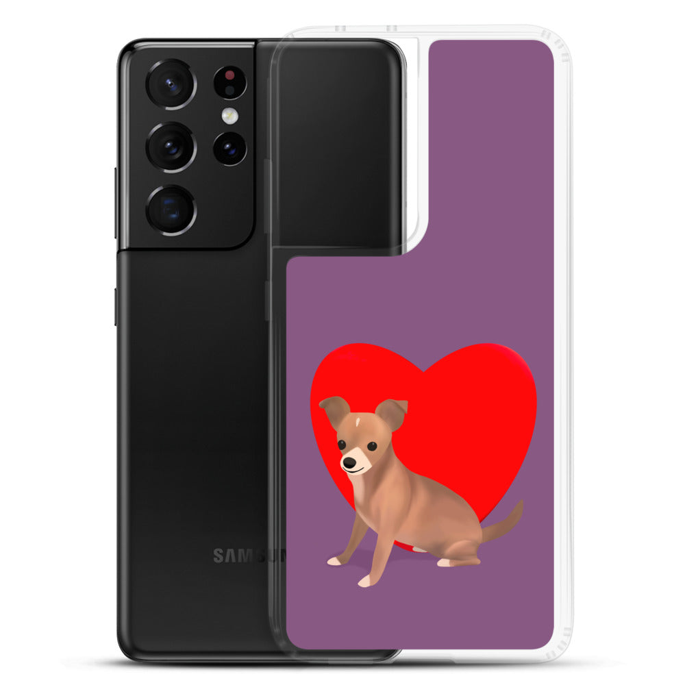 Heart Purple Bean Samsung Case