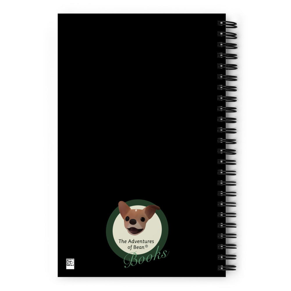 Pirate Bean Soft-Touch Spiral Notebook (Size: 5.25″ × 8.25″)