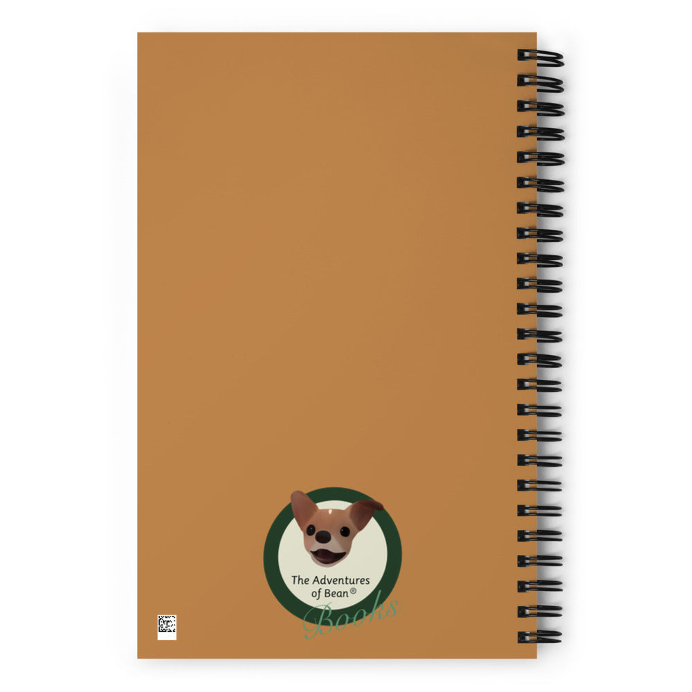 Bee Bean Soft-Touch Spiral Notebook (Size: 5.25″ × 8.25″)