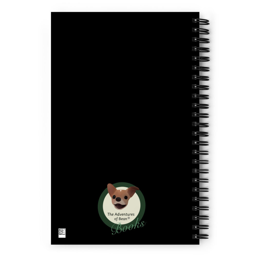 Space Bean Soft-Touch Spiral Notebook (Size: 5.25″ × 8.25″)