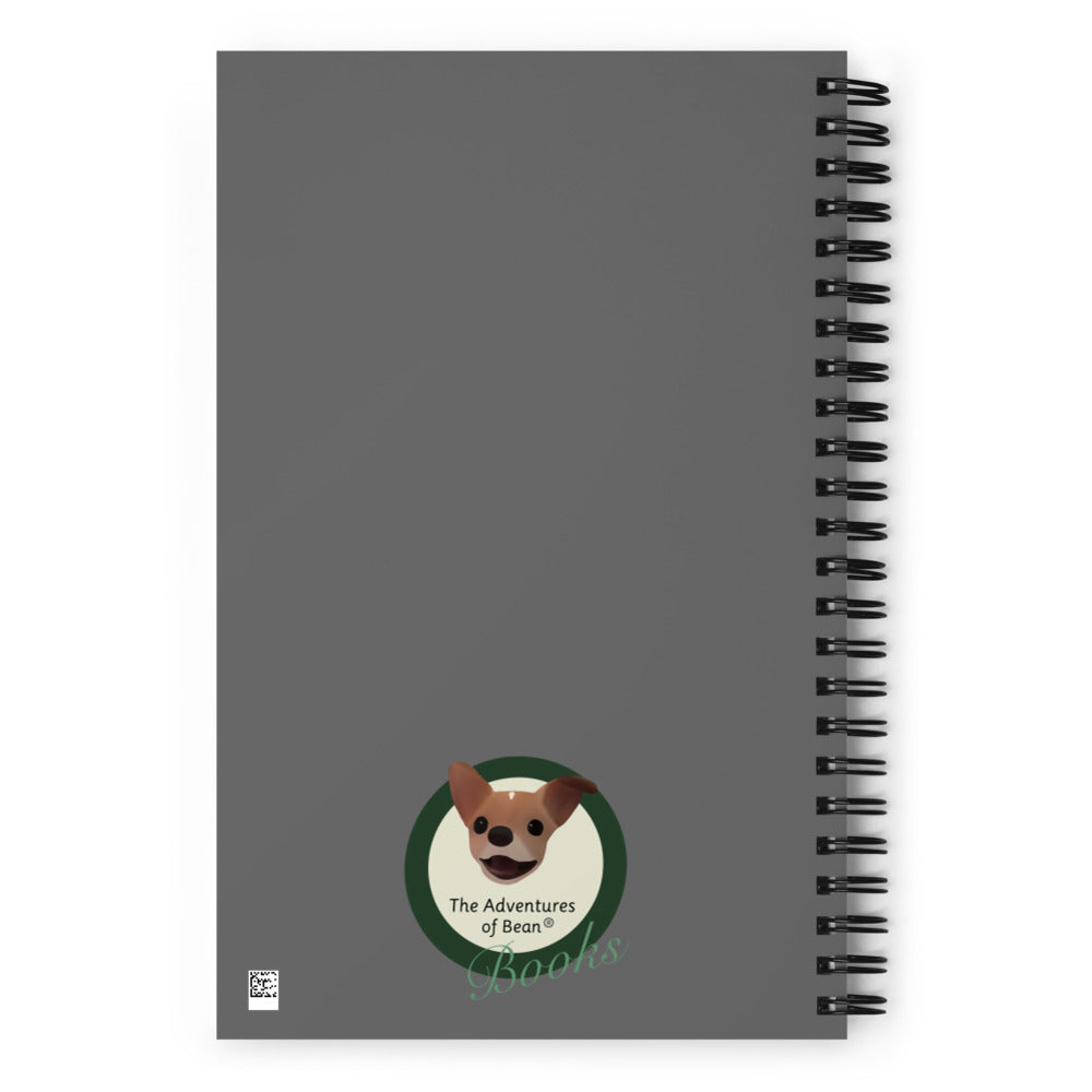 Flower Bean Soft-Touch Spiral Notebook (Size: 5.25″ × 8.25″)