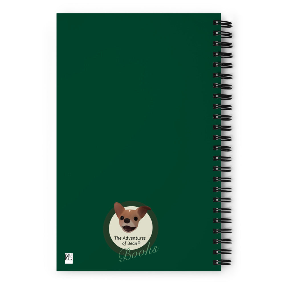 Cookie Bean Soft-Touch Spiral Notebook (Size: 5.25″ × 8.25″)