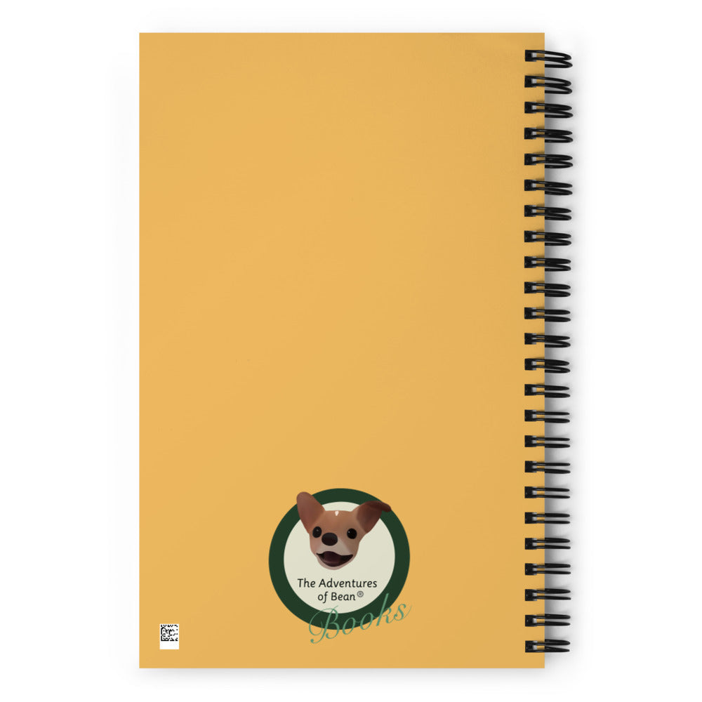 Sweet Heart Bean Soft-Touch Spiral Notebook (Size: 5.25″ × 8.25″)