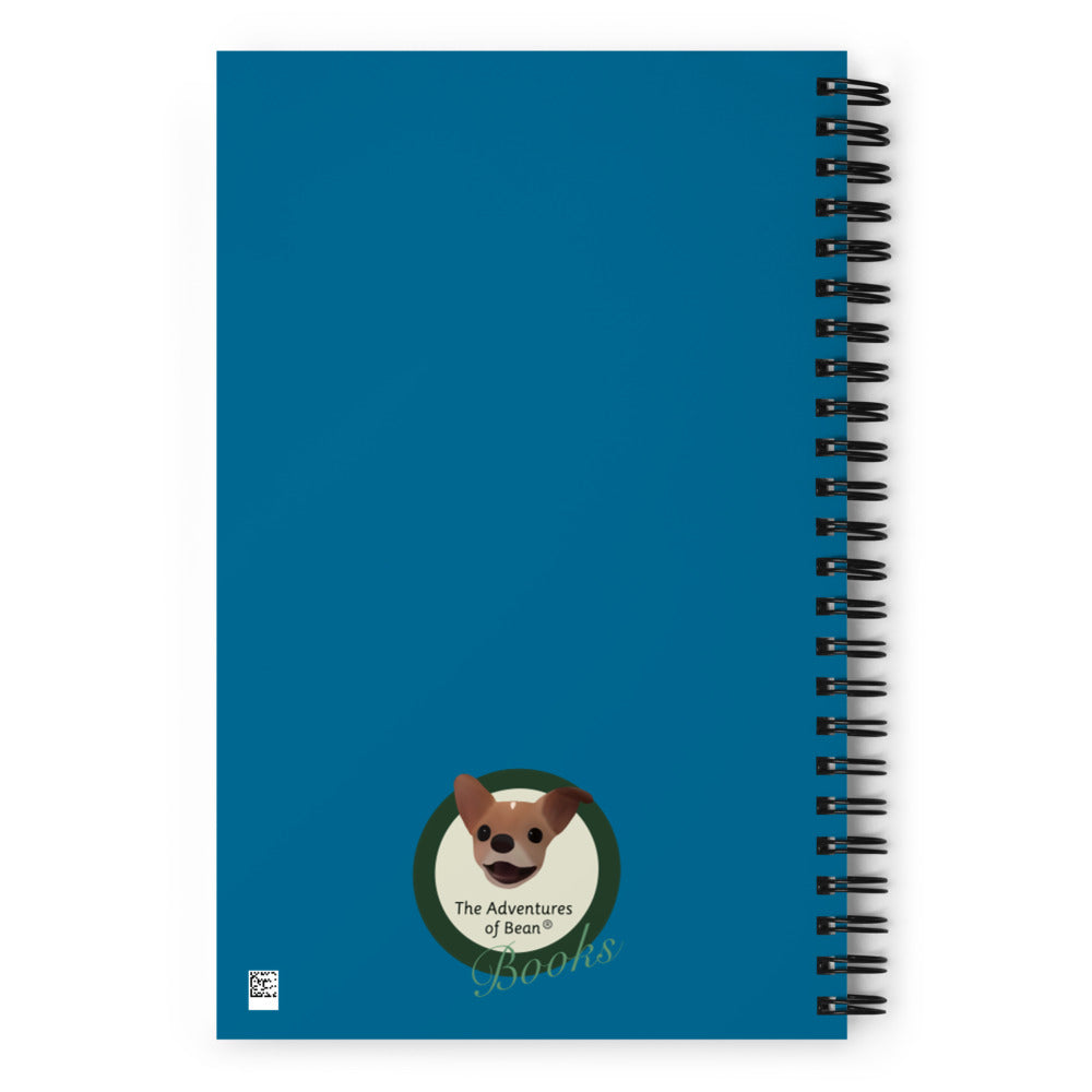 Sleepy Bean Soft-Touch Spiral Notebook (Size: 5.25″ × 8.25″)