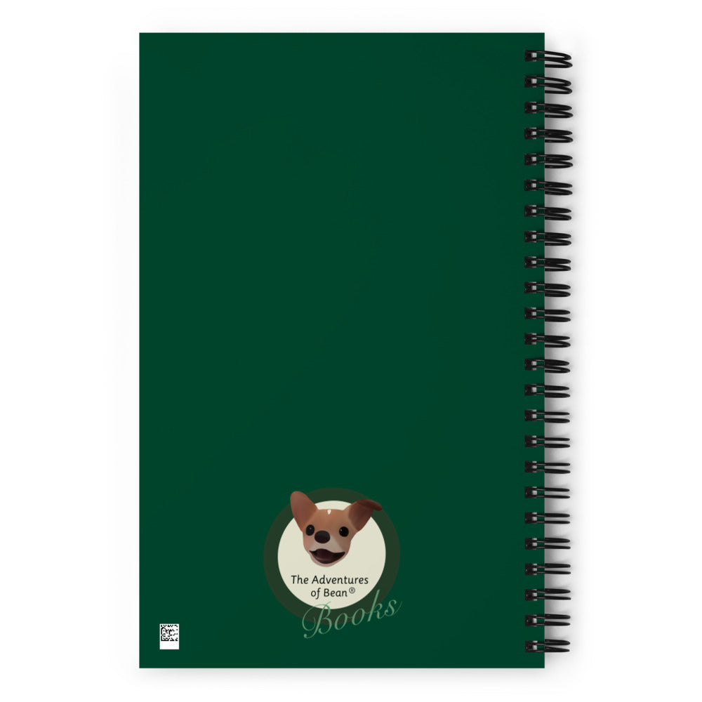 St. Patrick's Bean Soft-Touch Spiral Notebook (Size: 5.25″ × 8.25″)