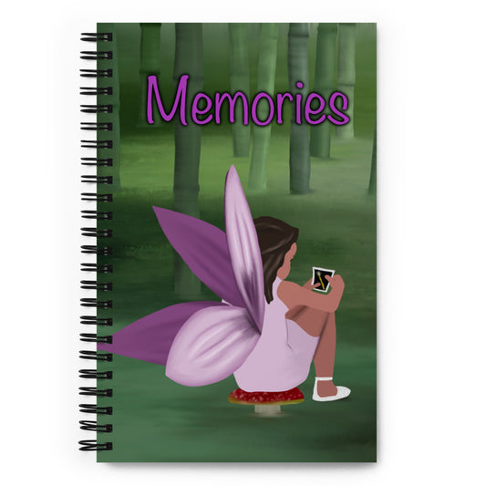 Memories Soft-Touch Spiral Notebook (Size: 5.25″ × 8.25″)