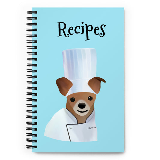 Chef Bean Soft-Touch Spiral Notebook (Size: 5.25″ × 8.25″)