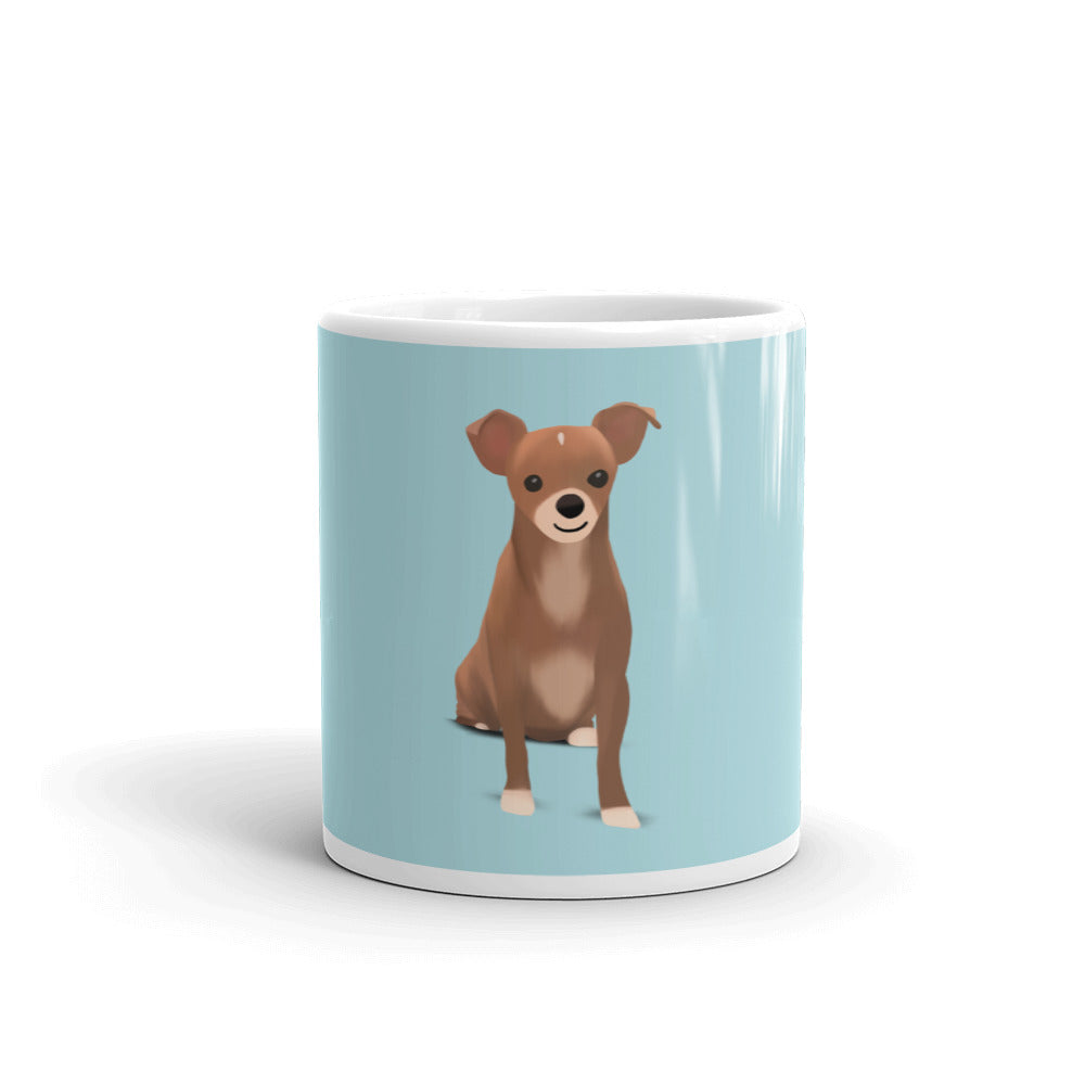 Blue Bean Glossy Mug (11 oz or 15 oz)