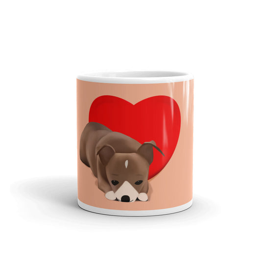 Sweet Heart Bean Glossy Mug (11 oz or 15 oz)