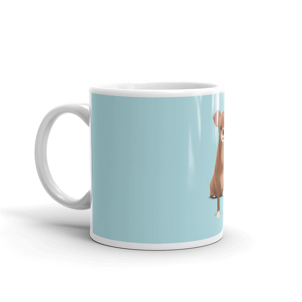 Blue Bean Glossy Mug (11 oz or 15 oz)