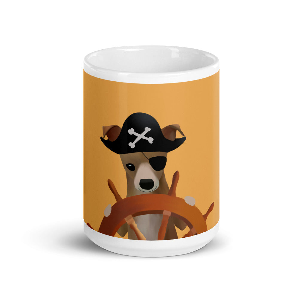 Pirate Bean Glossy Mug (11 oz or 15 oz)