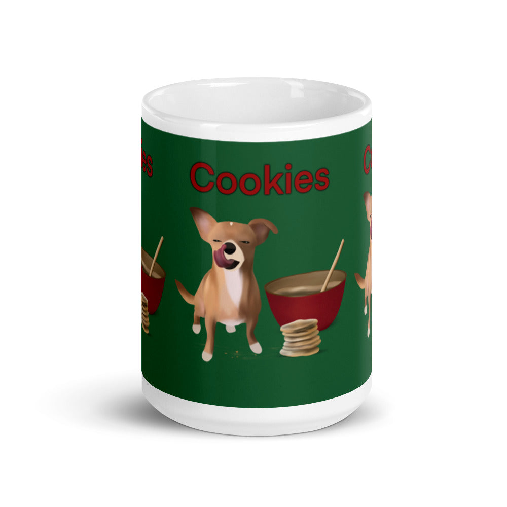 Cookie Bean Glossy Mug (15 oz)