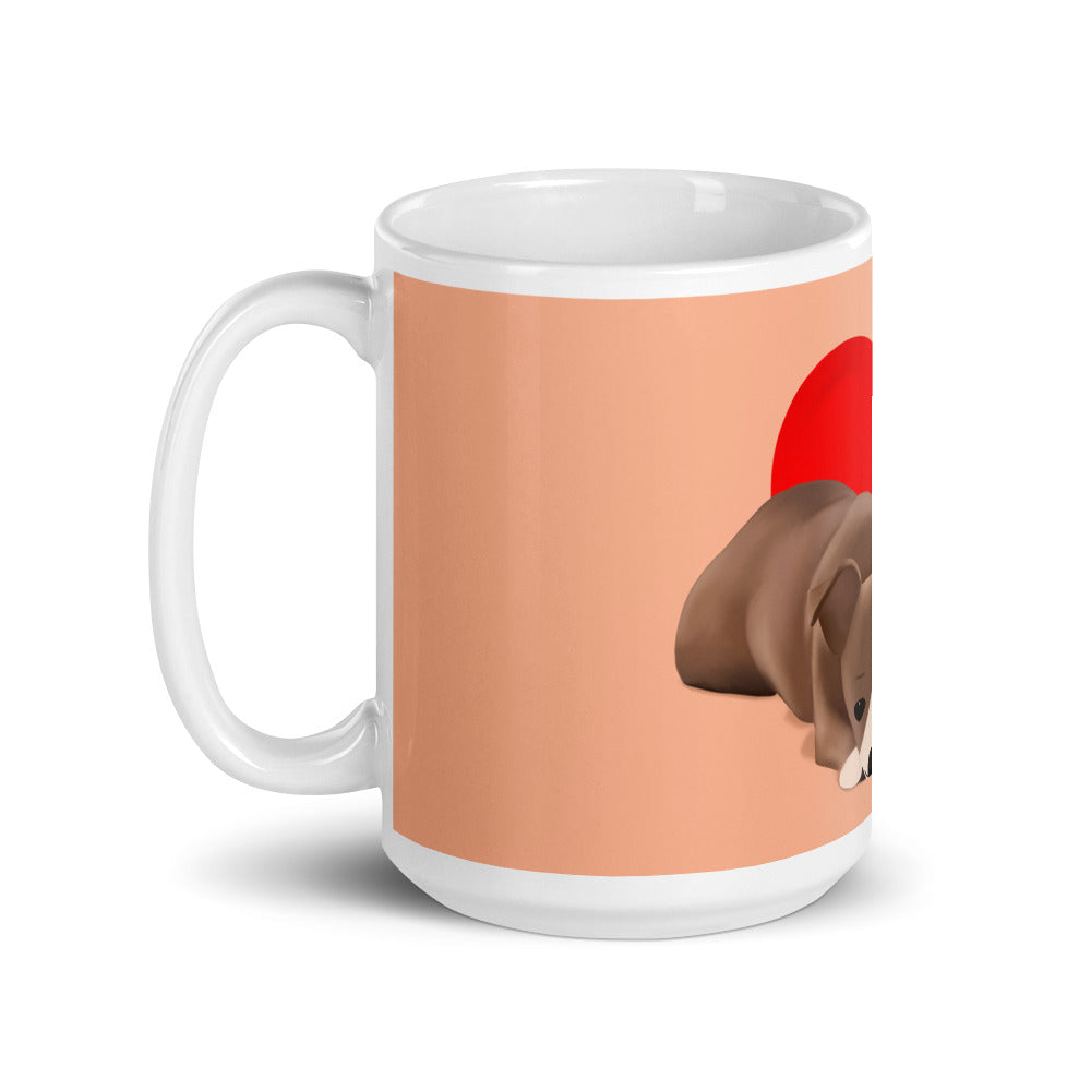 Sweet Heart Bean Glossy Mug (11 oz or 15 oz)