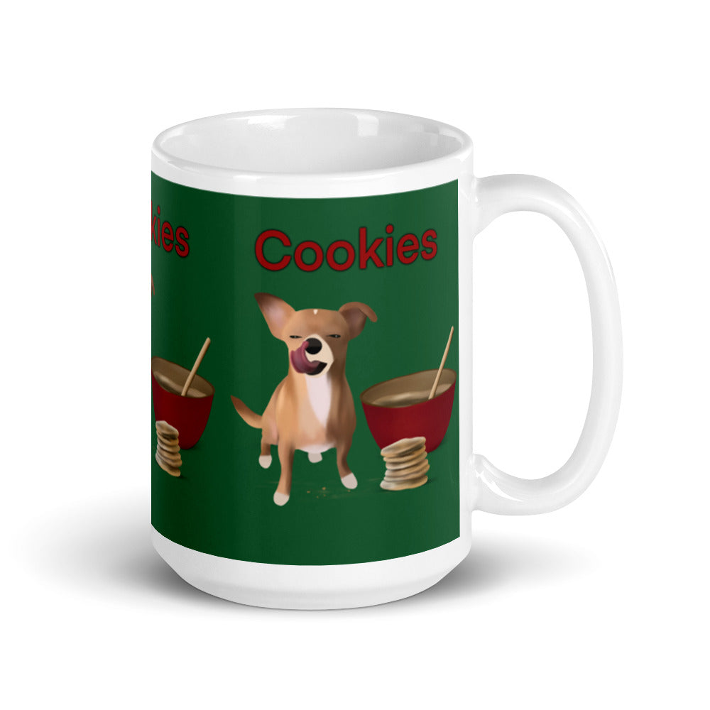 Cookie Bean Glossy Mug (15 oz)